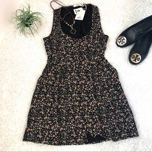 Chase Knot Back Dress- Black/Multi